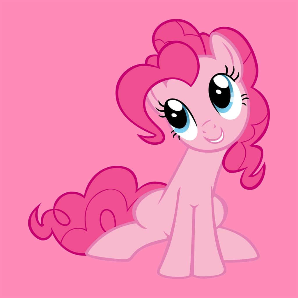 خلفية وردية لـ Pinkie Pie من My Little Pony خلفية