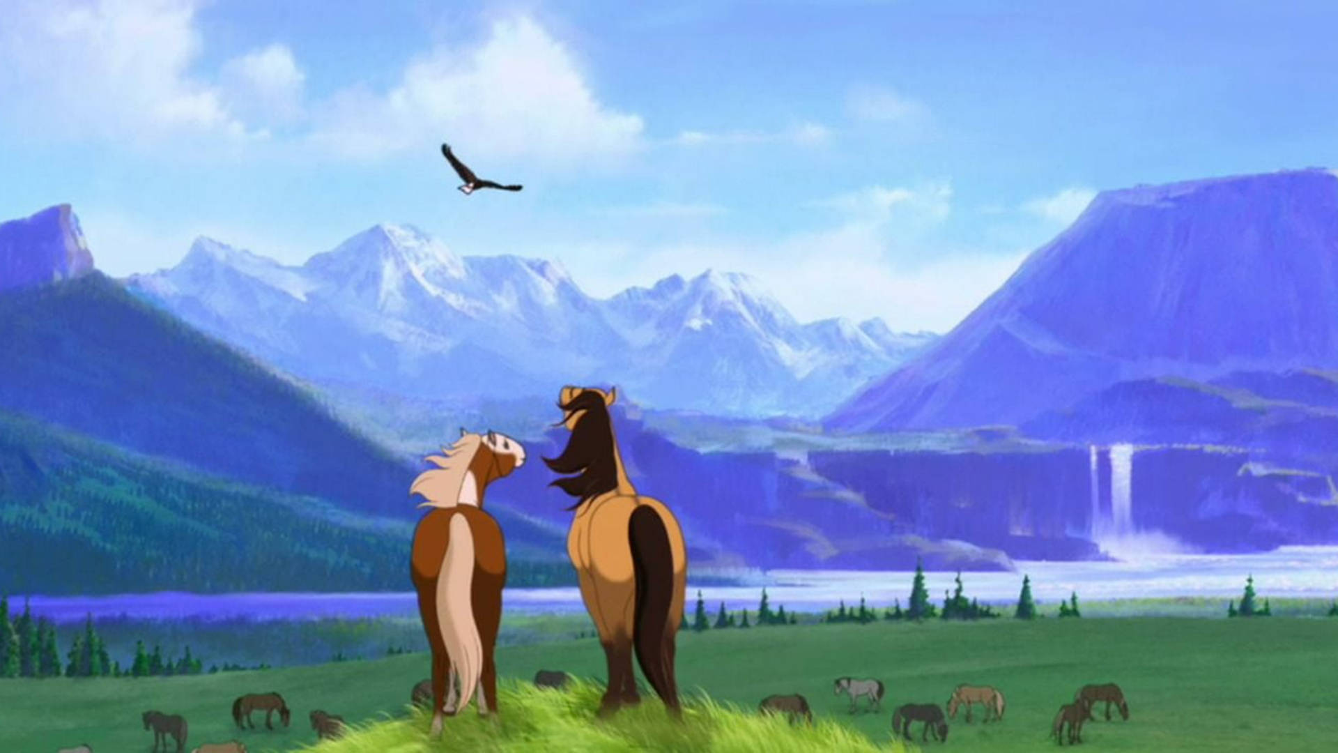 خيول من فيلم سبيريت: جواد السيمارون