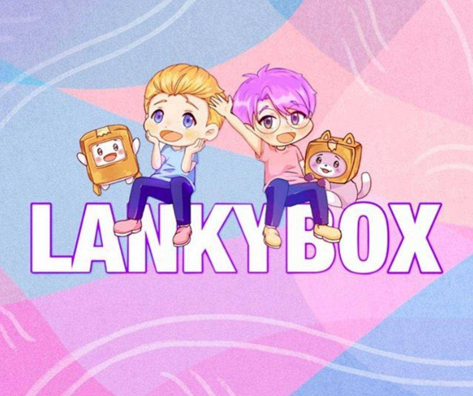 دمى لانكي بوكس المتحركة آدم وجاستن خلفية