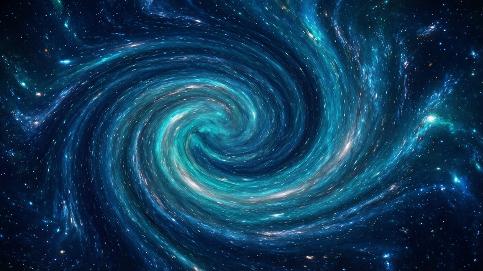 دوامة كونية زرقاء خلفية