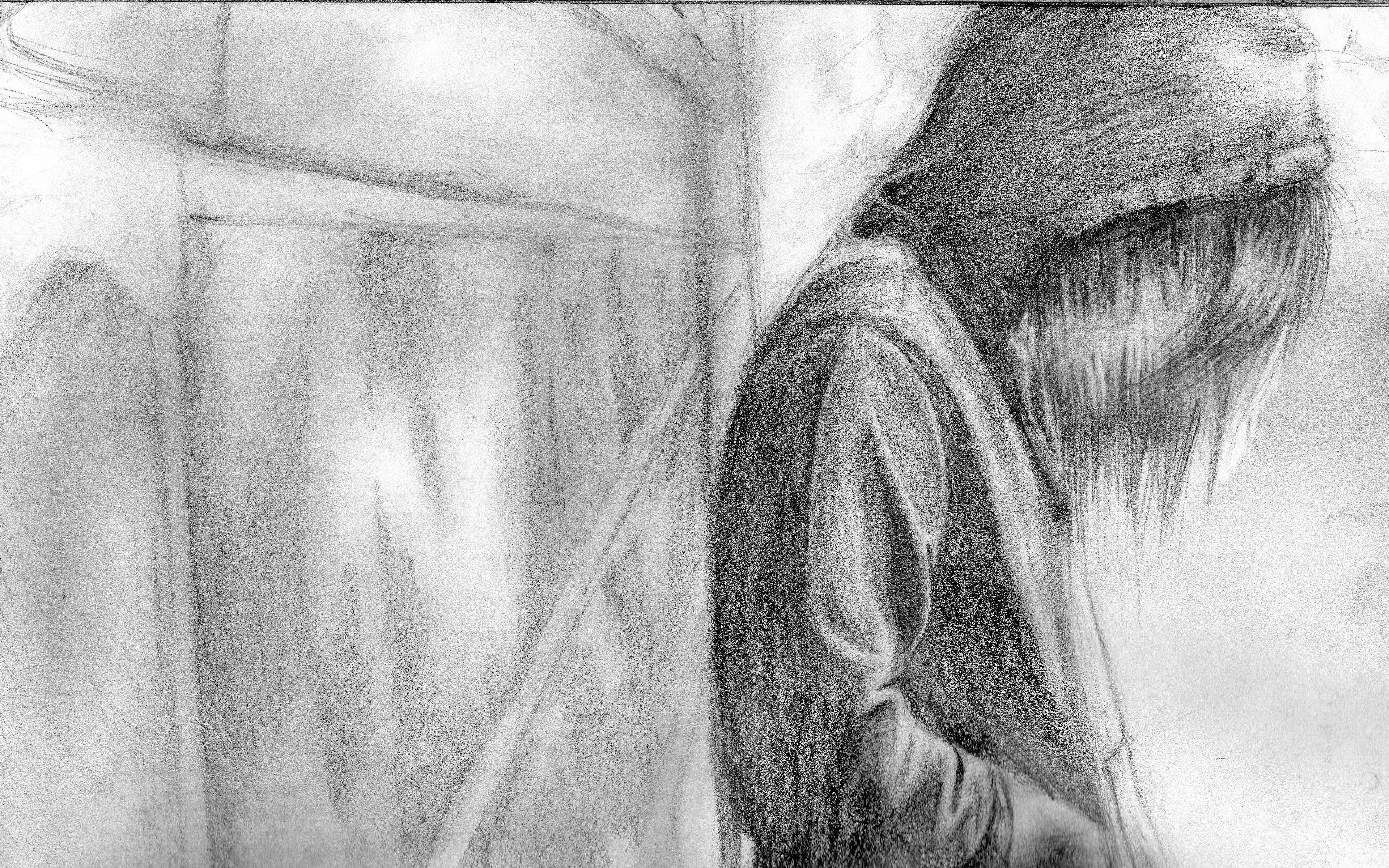 رسم رائع لشخص إيمو خلفية