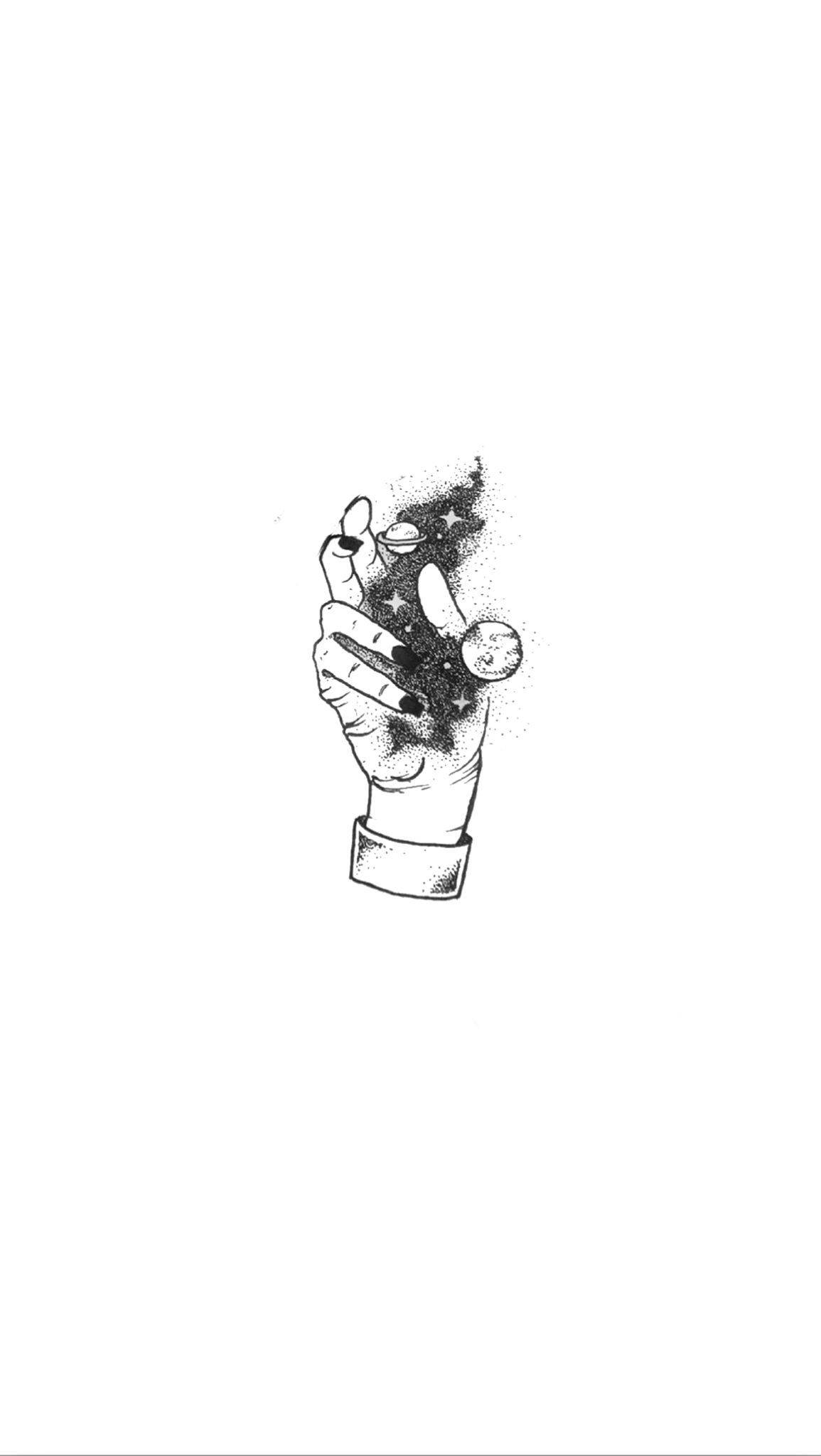 رسومات جمالية ليد ومجرة خلفية