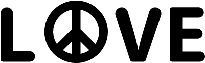 رمز الحب والسلام خلفية
