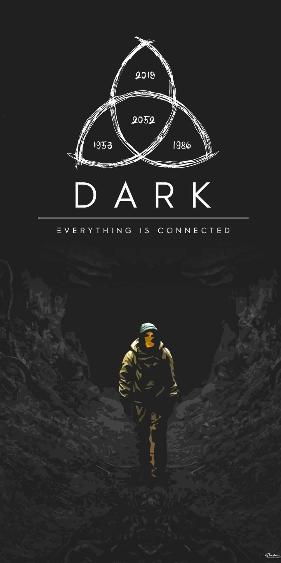 رمز متكرر لمسلسل Dark الأصلي من Netflix خلفية
