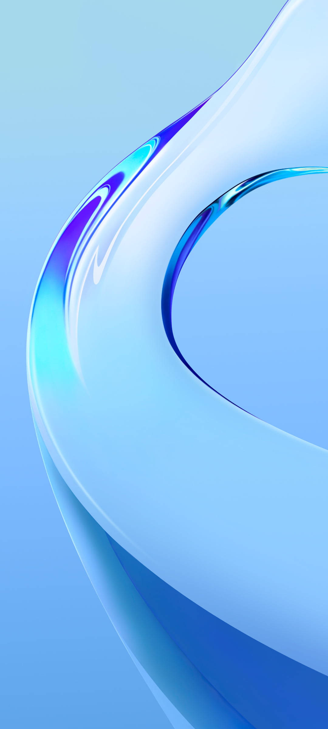 زجاجي أزرق Vivo Y20 خلفية