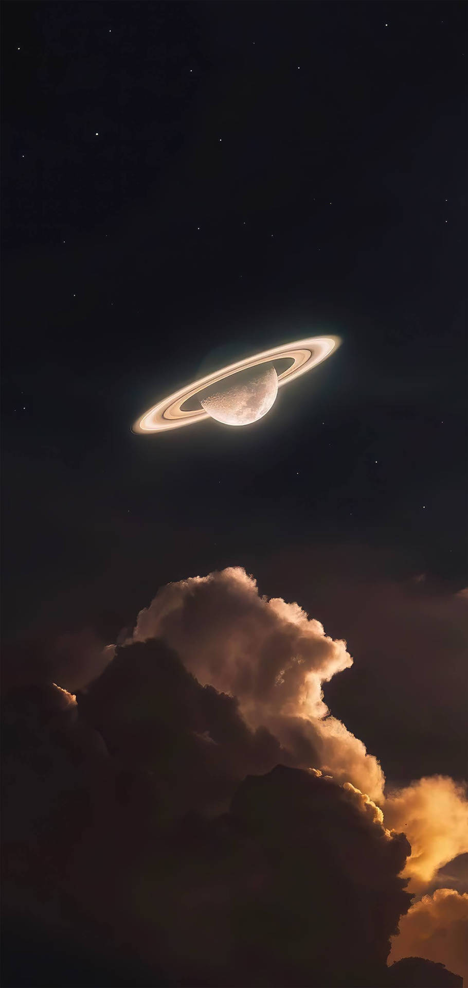 زحل المتوهج 4K