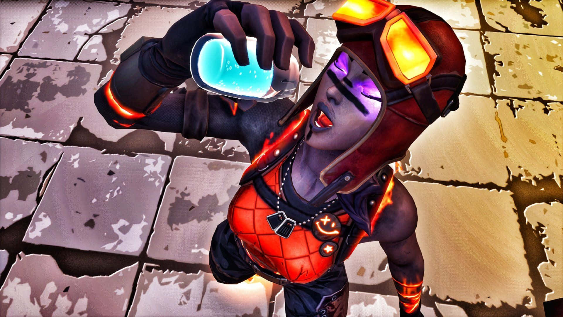 زي فورتنايت بلايز مع عصير سلرب خلفية