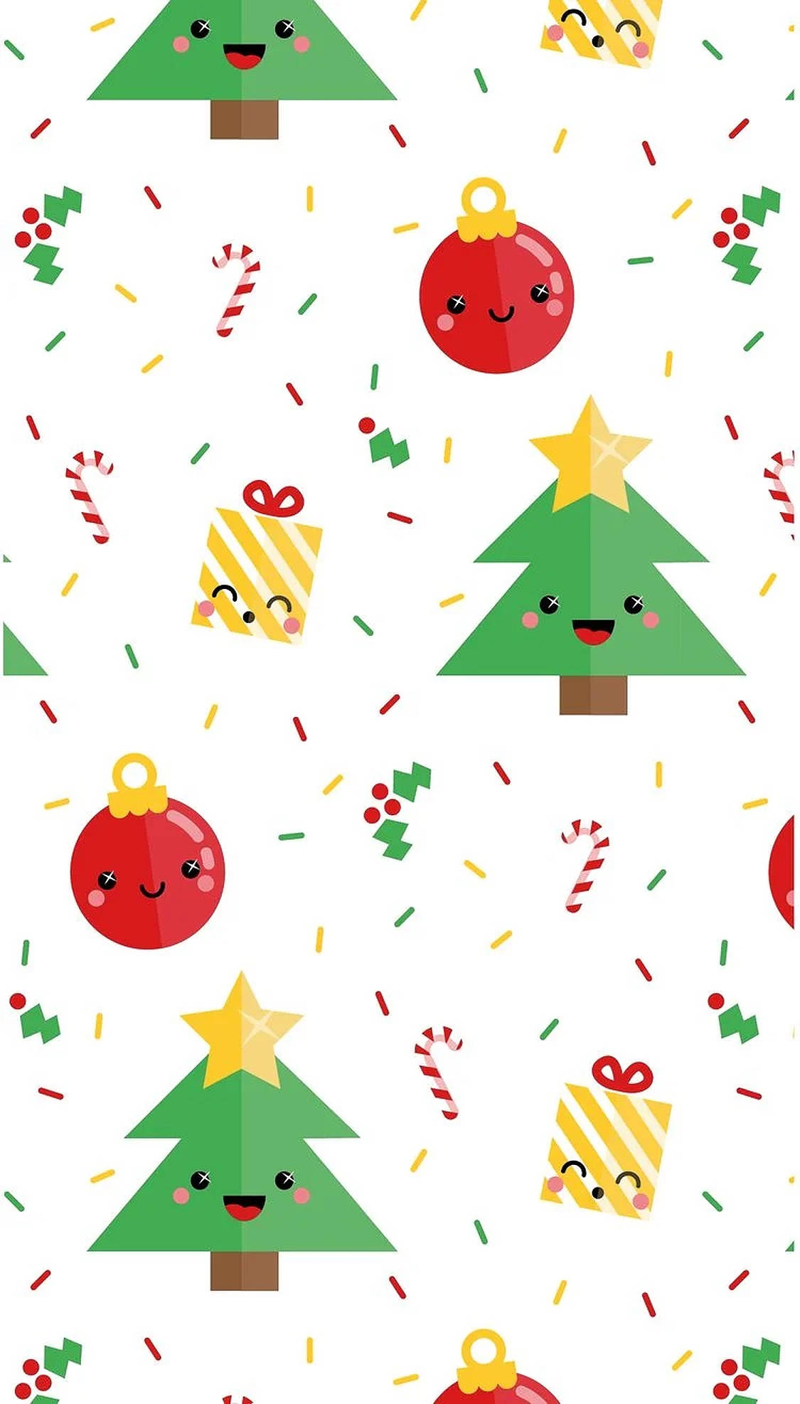 زينة عيد الميلاد اللطيفة خلفية