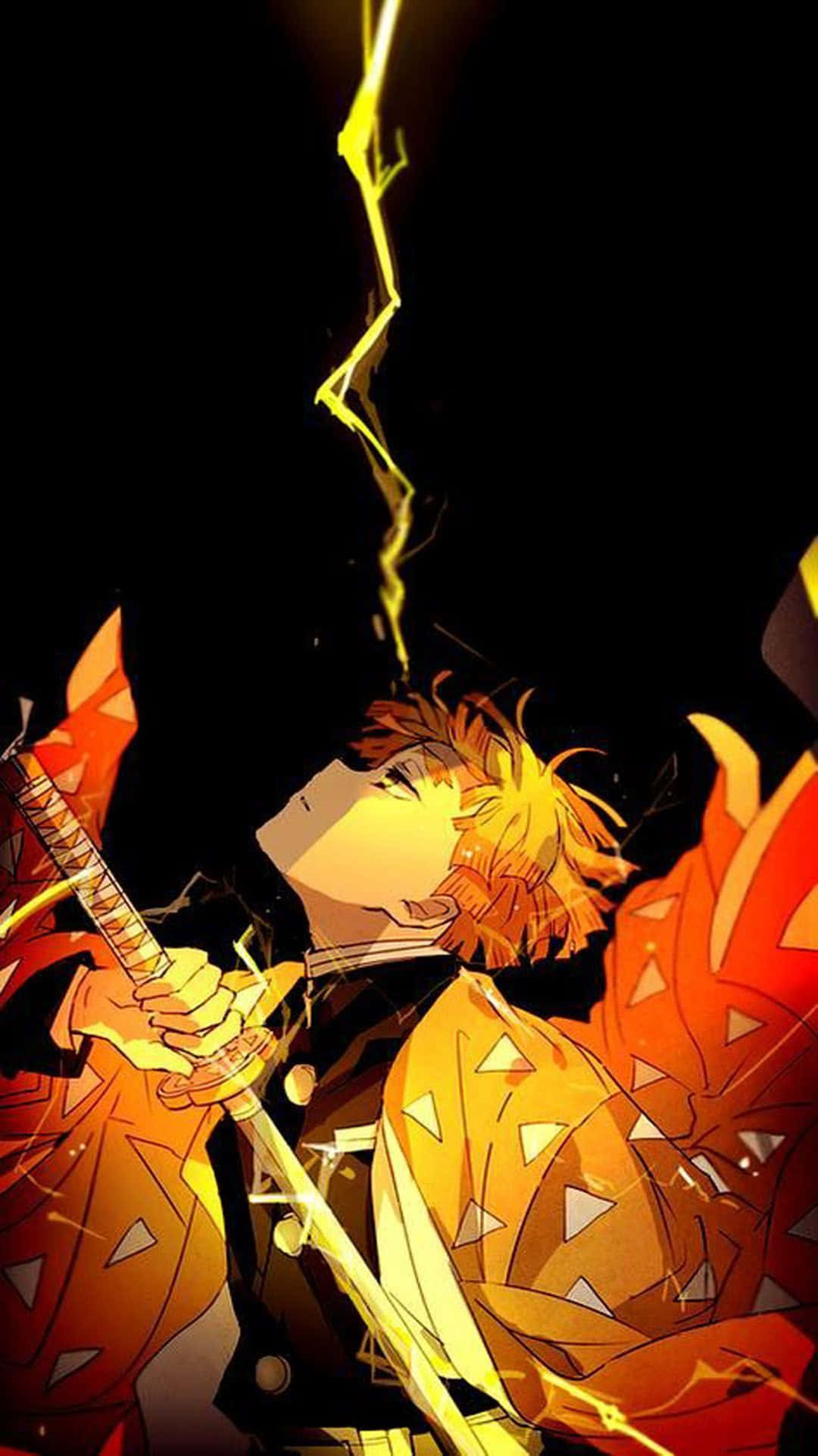 زينيتسو من Demon Slayer بدقة 4K خلفية