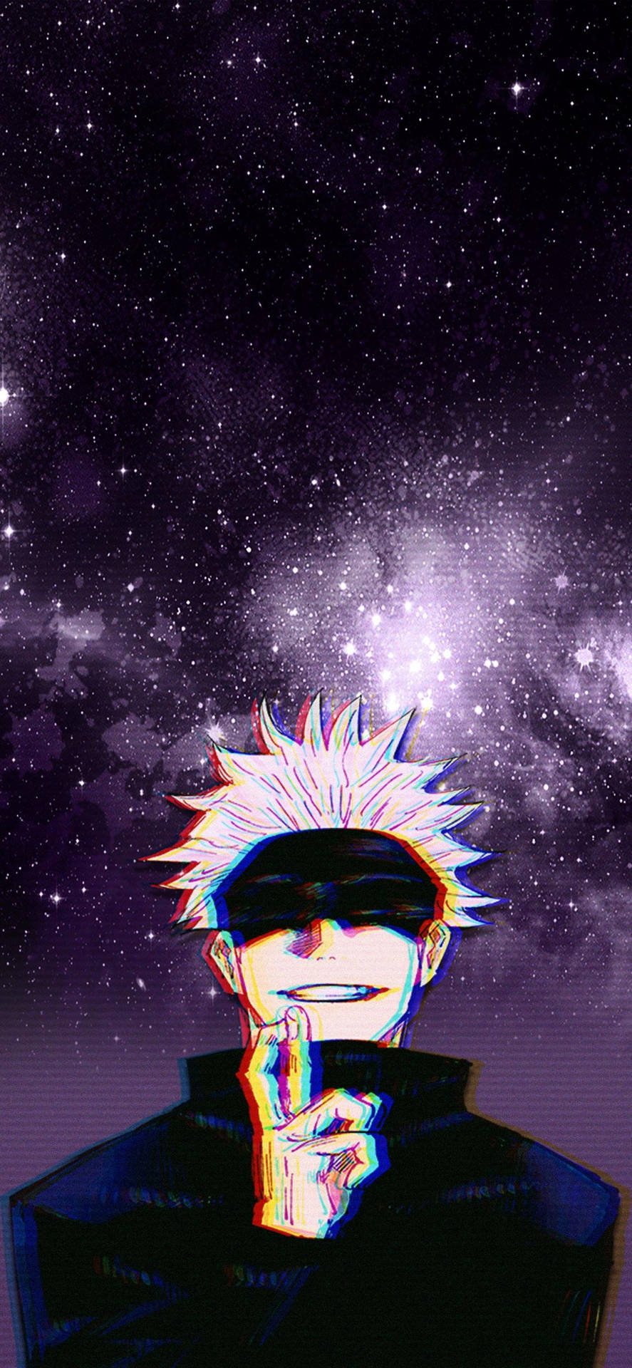 خلفية تعديل ساتورو غوجو والمجرة اللانهائية من Jujutsu Kaisen