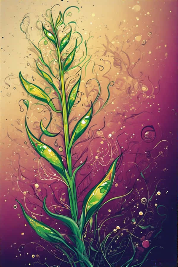 ساق الندى في حلم الصحراء عند الغسق الساحر خلفية