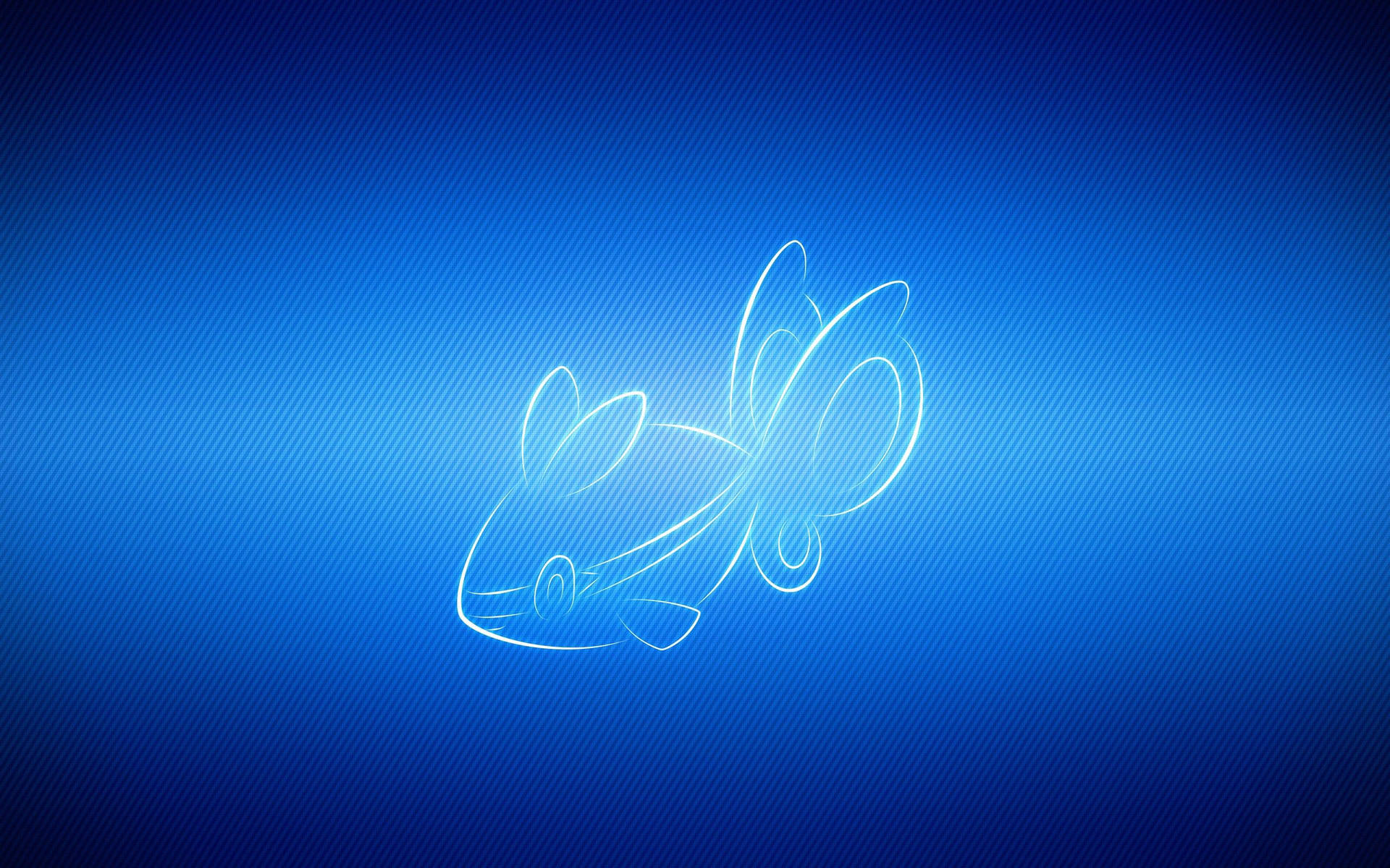 بوكيمون فينيون المتوهج باللون الأزرق الفاتح.
