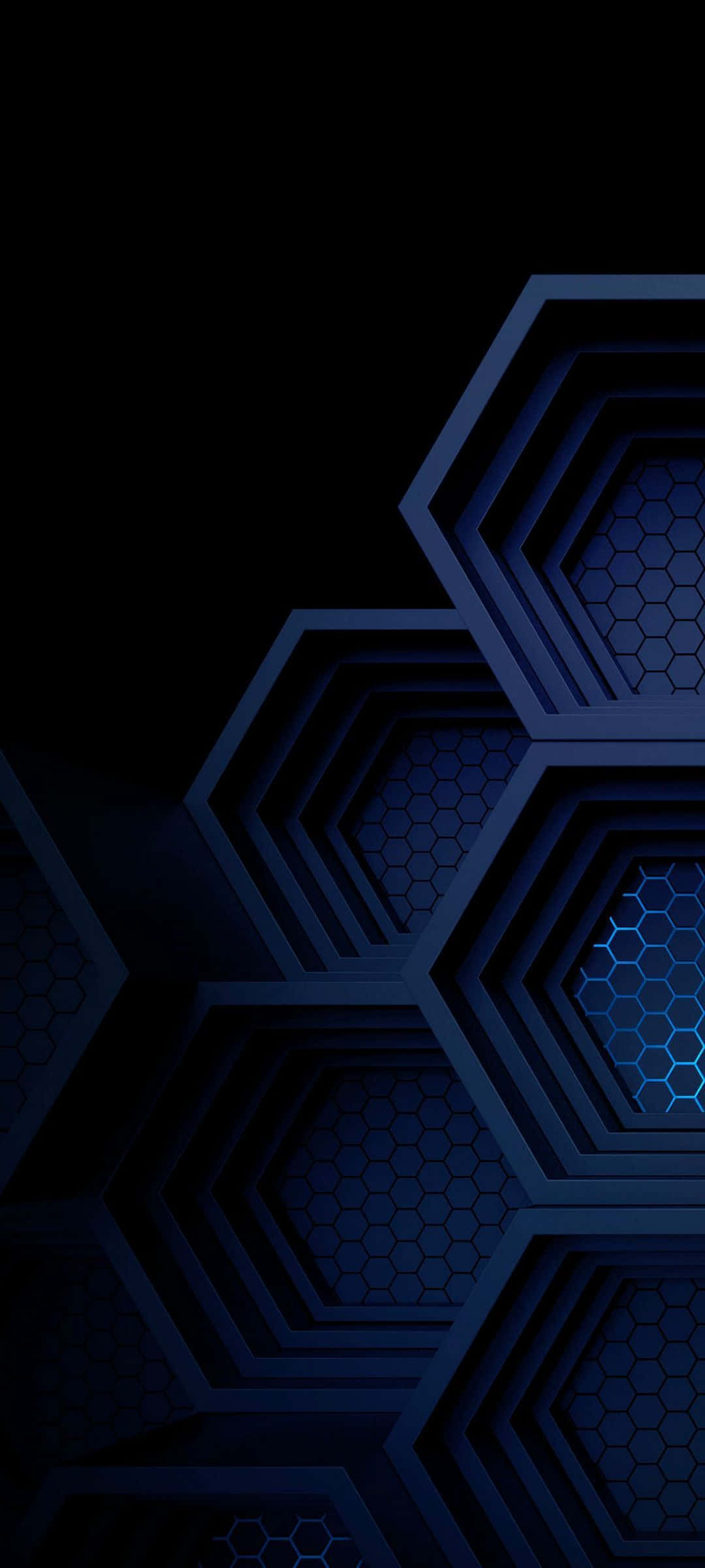 سداسيات زرقاء AMOLED خلفية