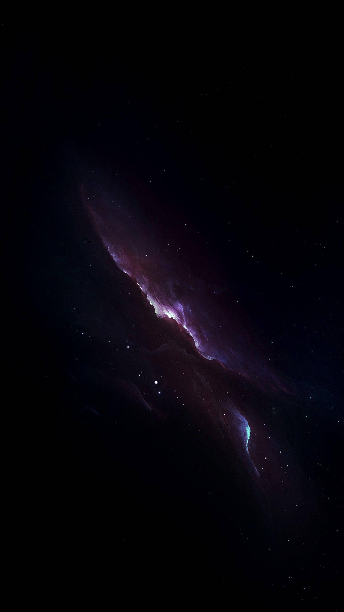 سديم أرجواني OLED لشاشة iPhone XS Max خلفية