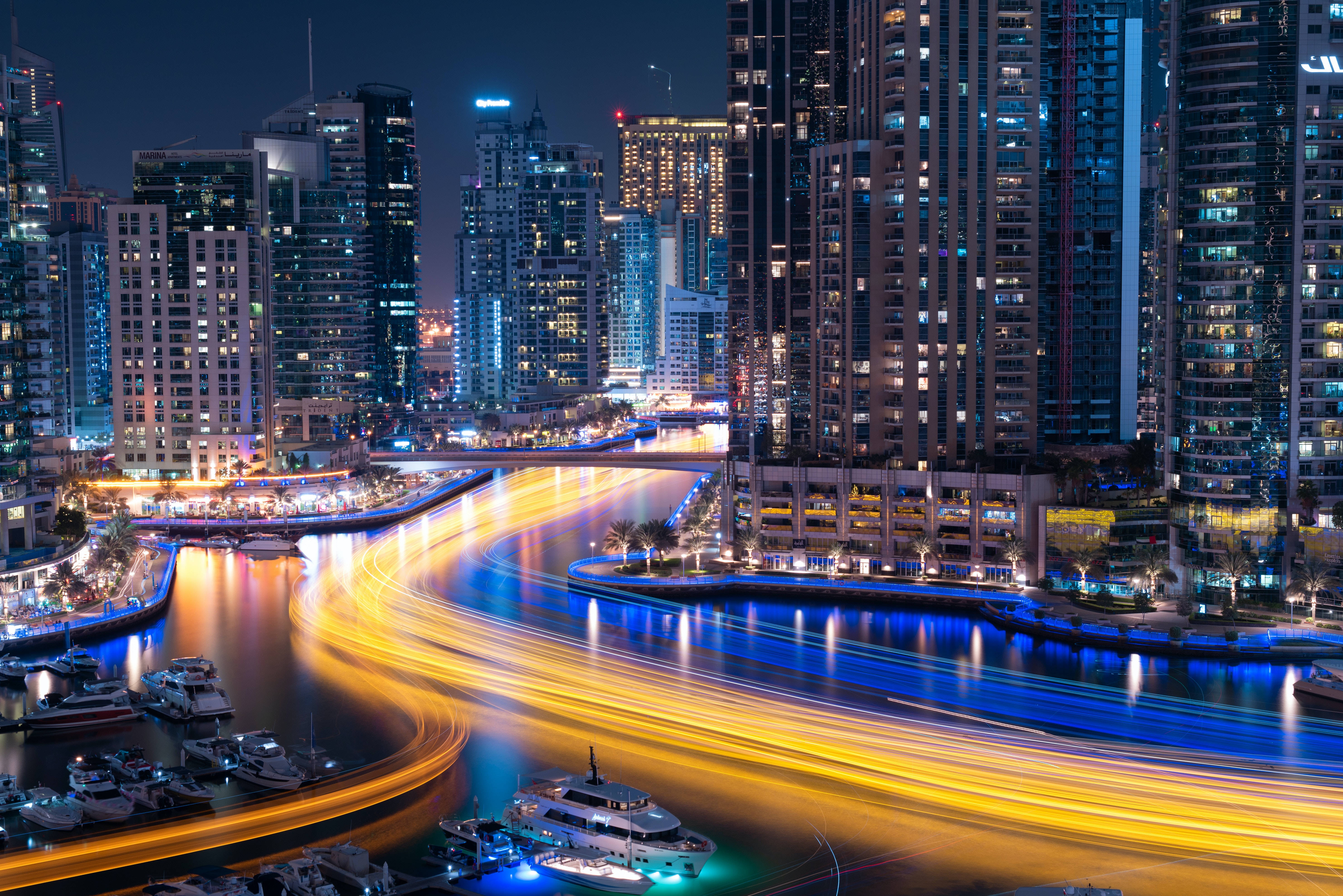سطح مكتب جمالي لدبي مارينا خلفية