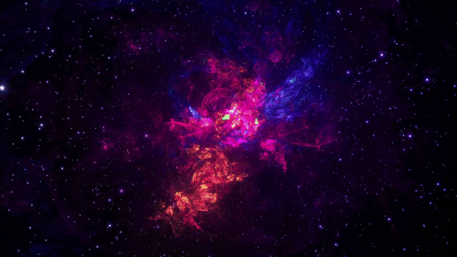 سطح مكتب كوني متحرك تجريدي بدقة 4K