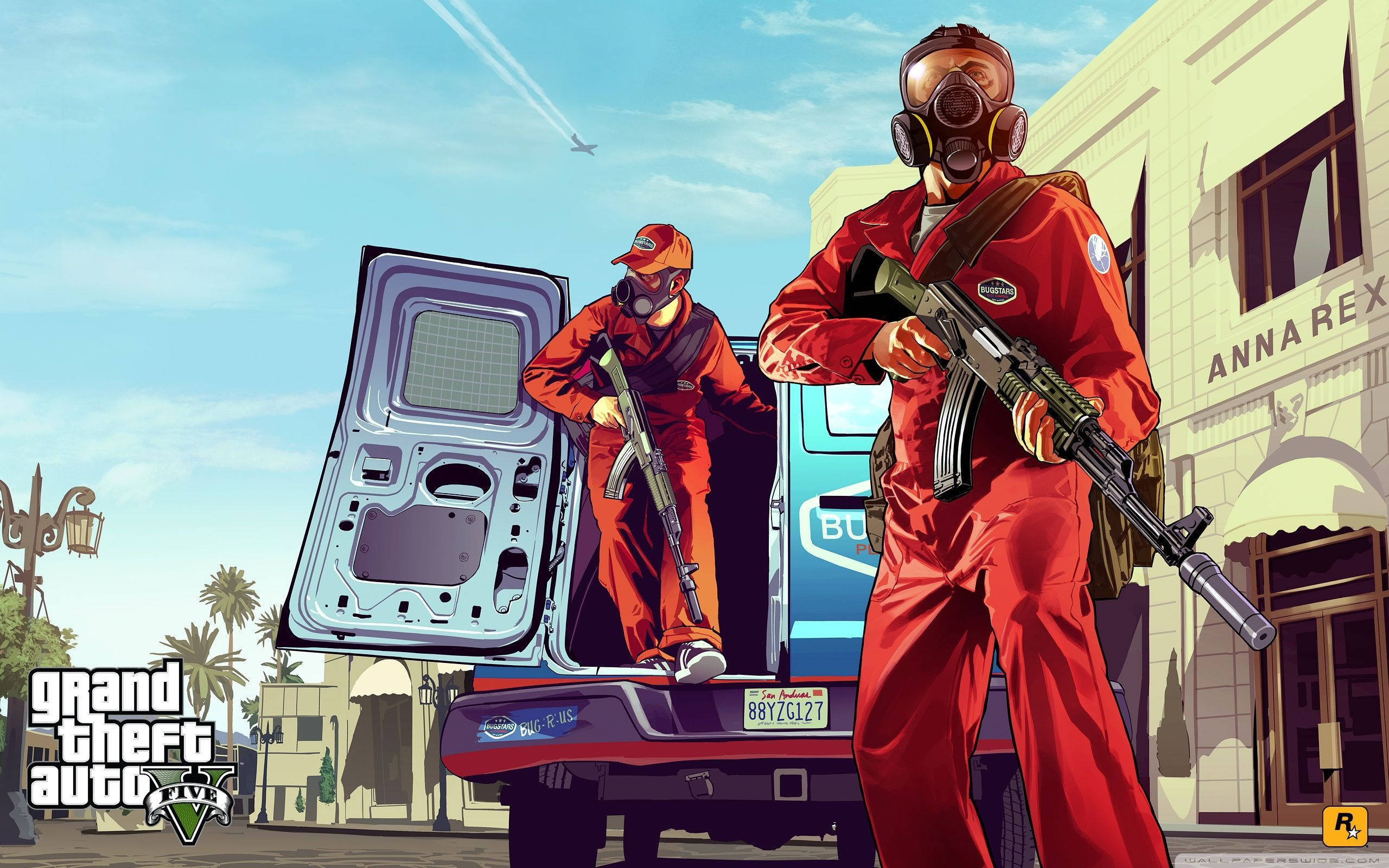 سطو بنك GTA 5 بدقة 1080p خلفية