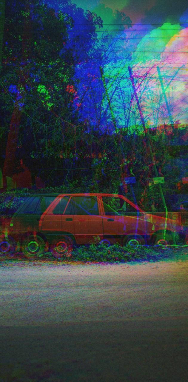 سيارة بتصميم تريبي خلفية