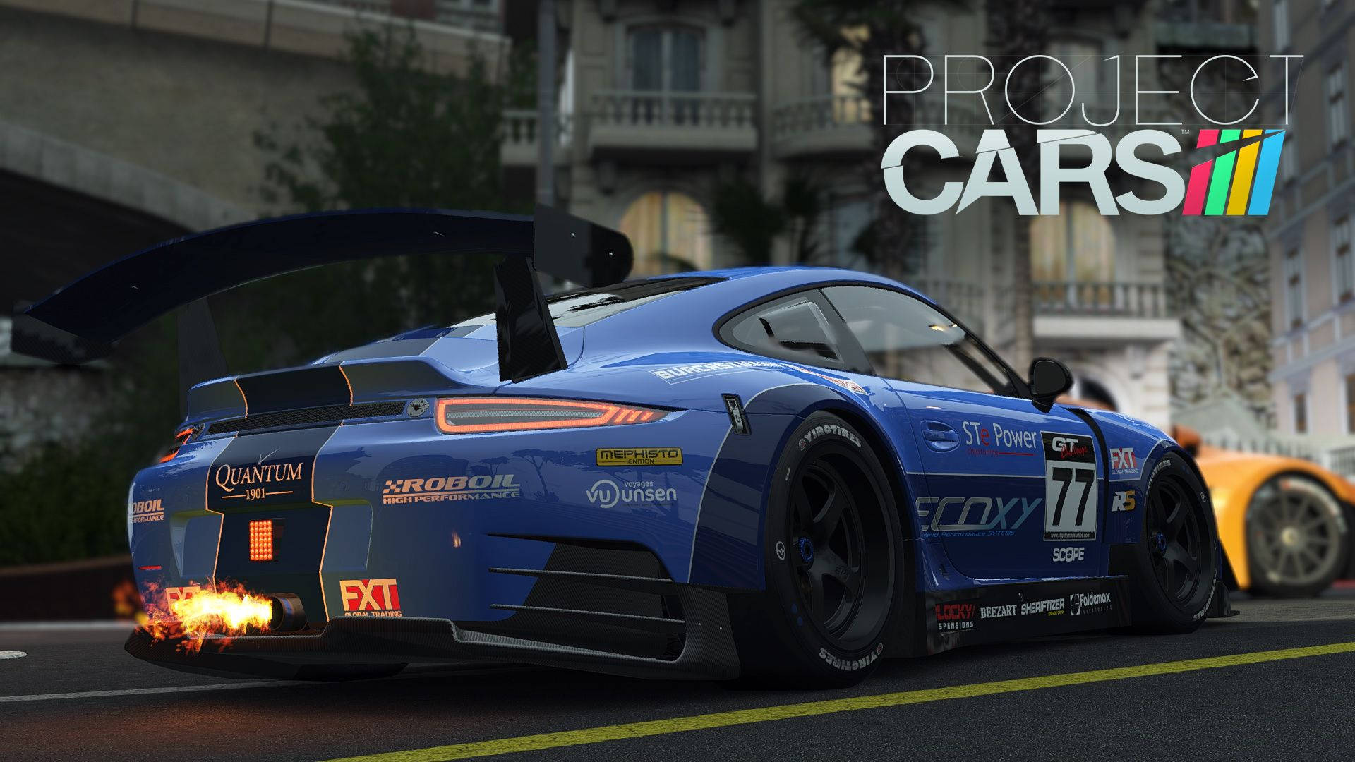 سيارة بورش 911 GTR بدقة 4K من لعبة Project Cars خلفية