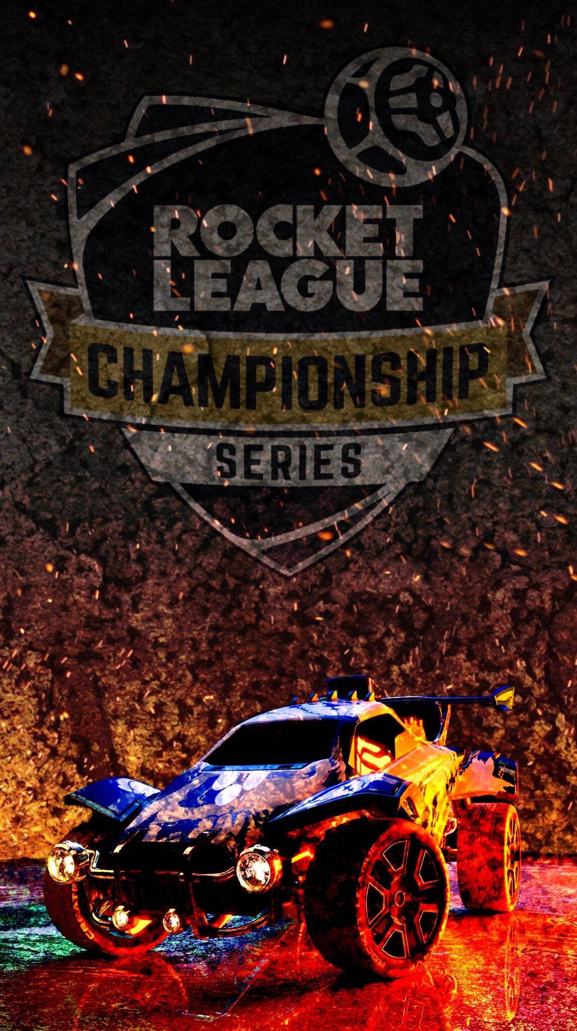 سيارة مشتعلة من Rocket League خلفية