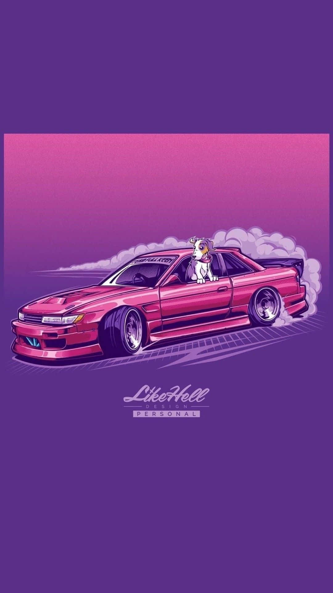 شاشة قفل آيفون JDM خلفية
