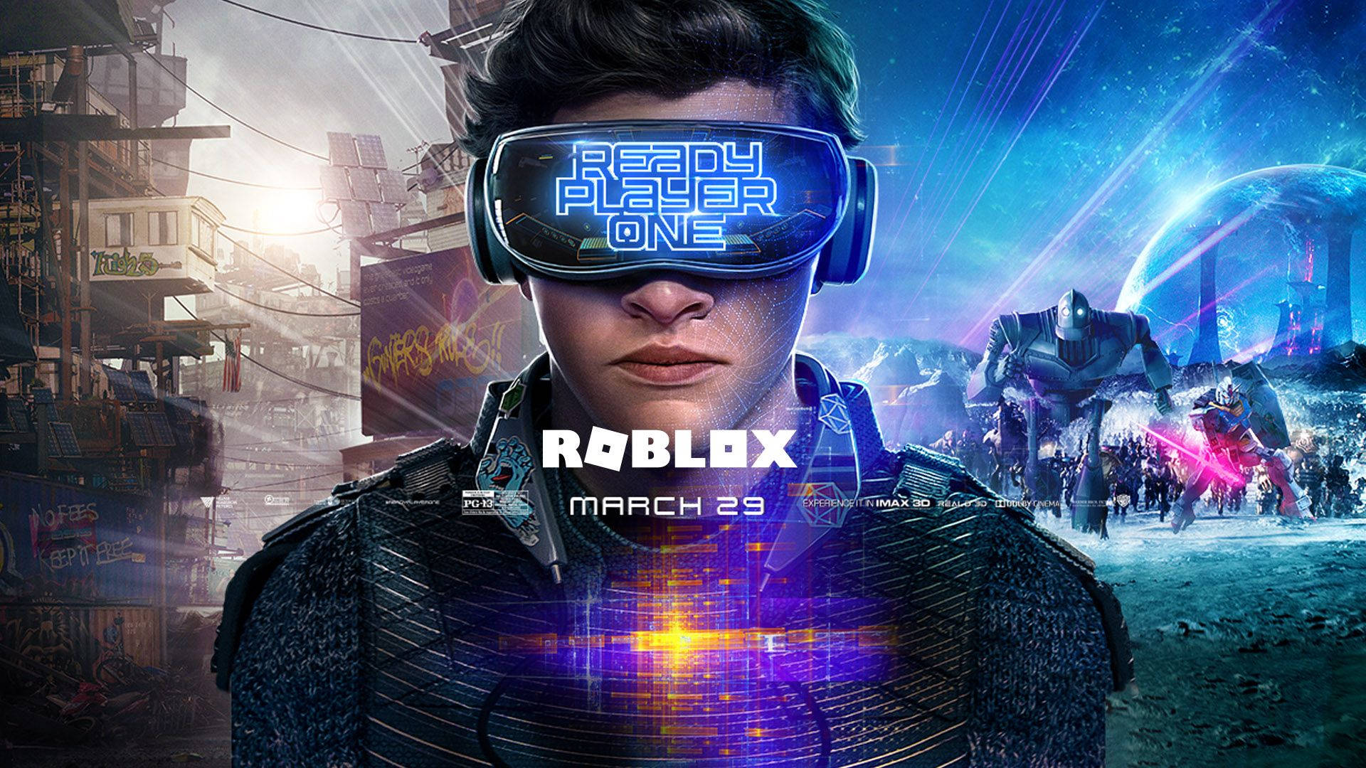 خلفية رائعة وعالية الدقة لشخصية Roblox في Ready Player One
