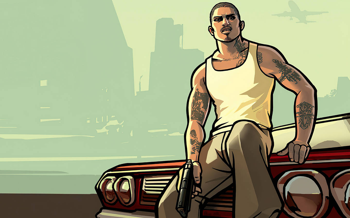 شخصية GTA SA الرئيسية بدقة 4K خلفية