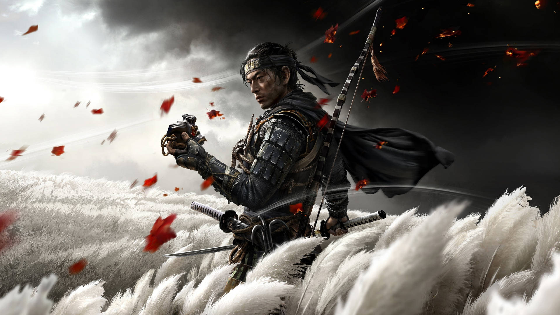 شخصية رائعة من لعبة Ghost of Tsushima خلفية