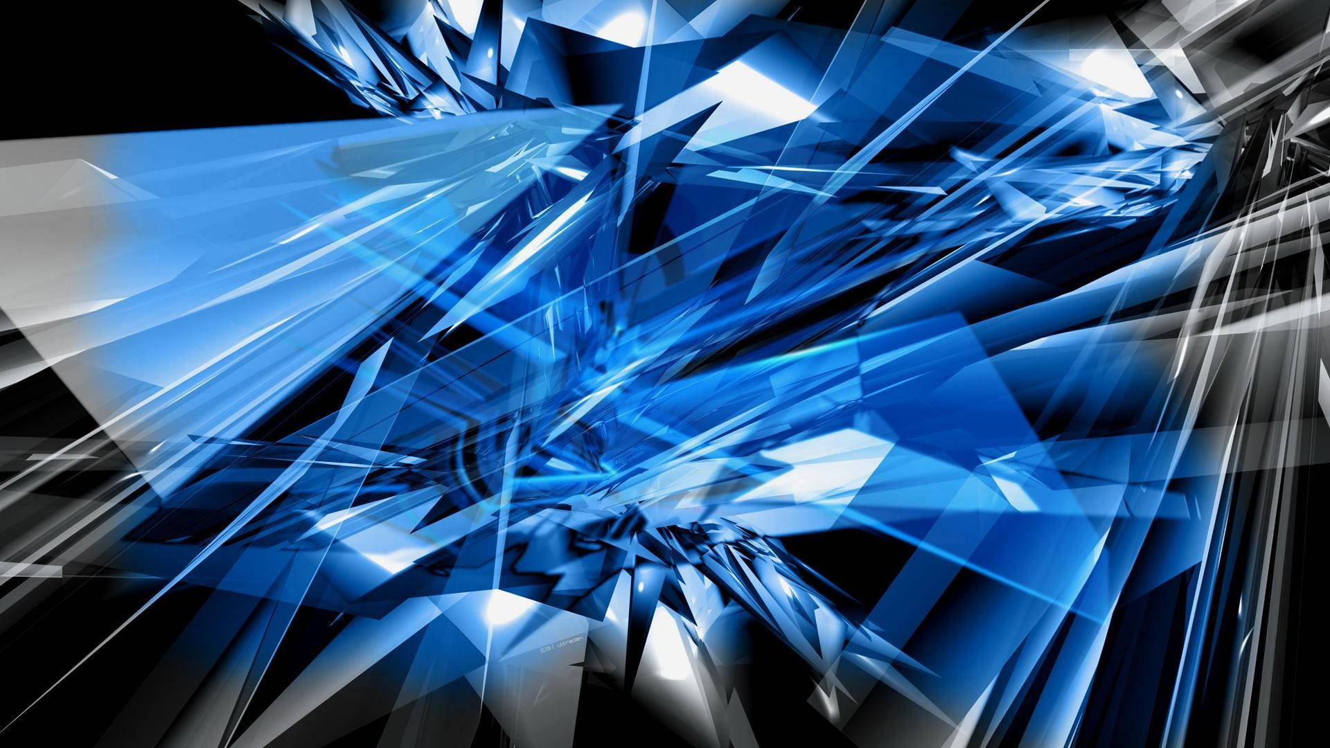 شظايا زجاج زرقاء باردة خلفية