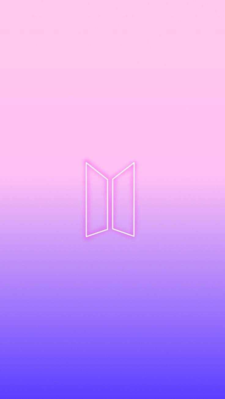 خلفية شعار BTS الأرجواني المتدرج