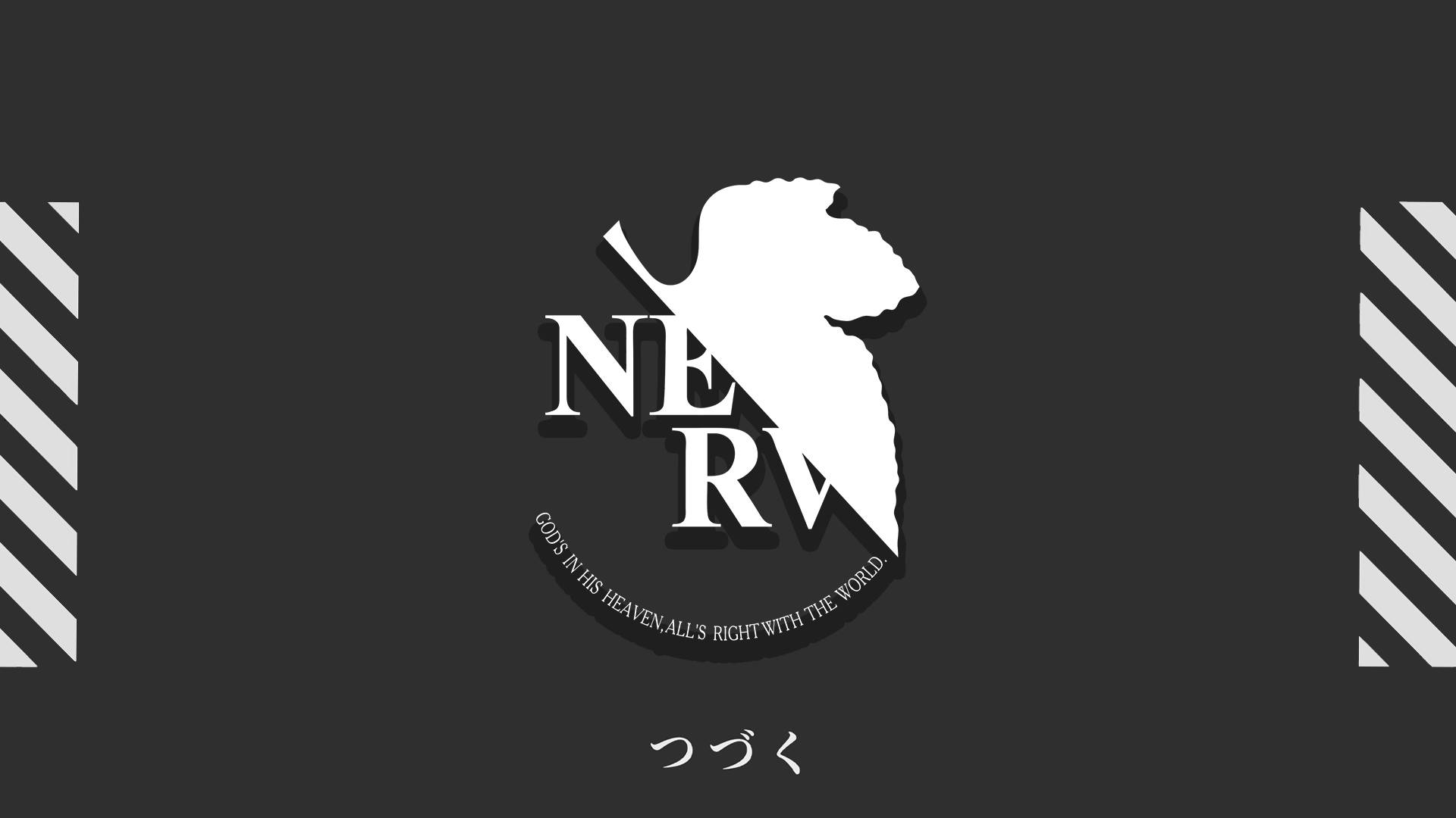 شعار NERV إيفانجيليون 4K خلفية