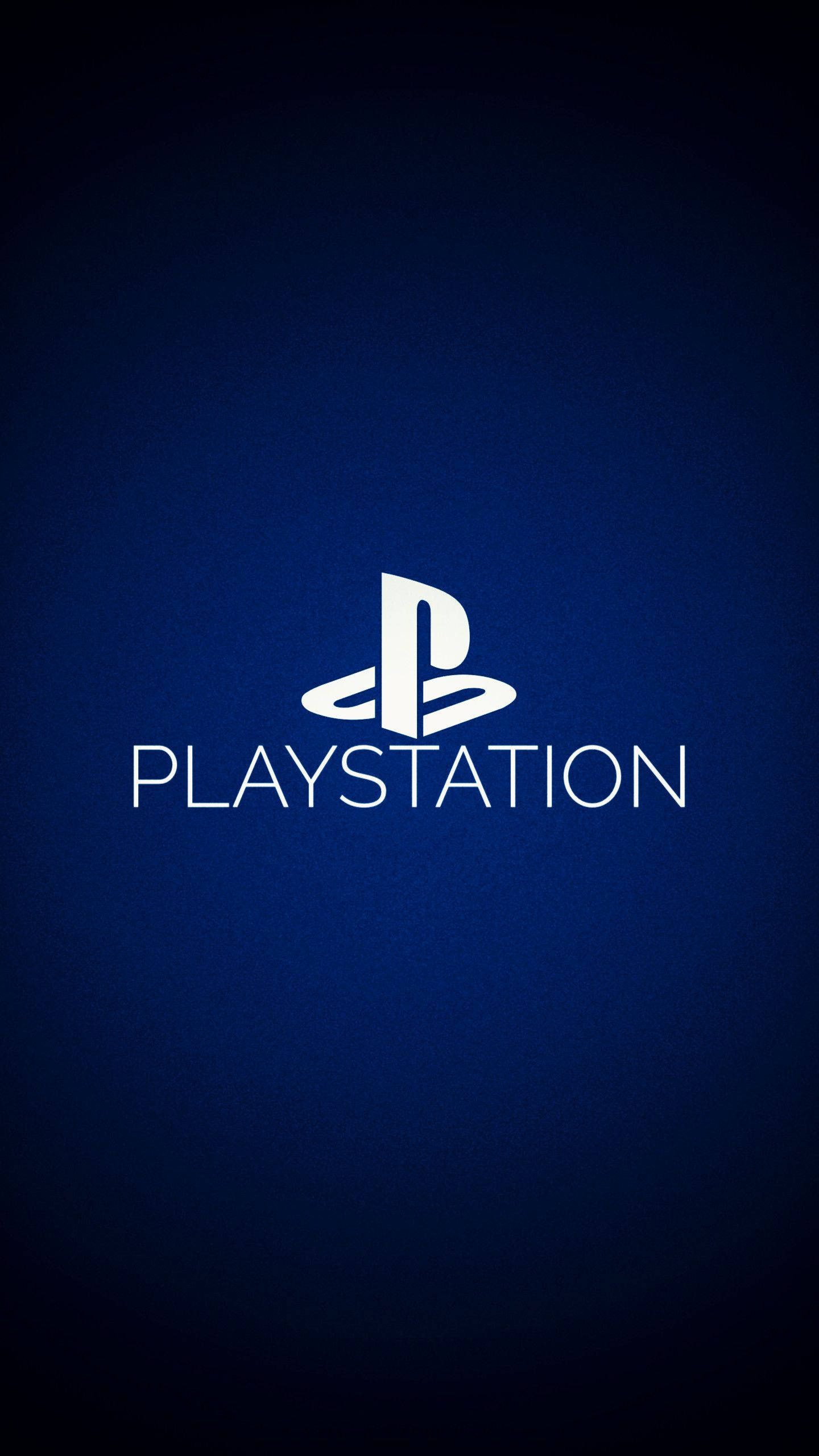 شعار PS4 باللون الأزرق الداكن خلفية