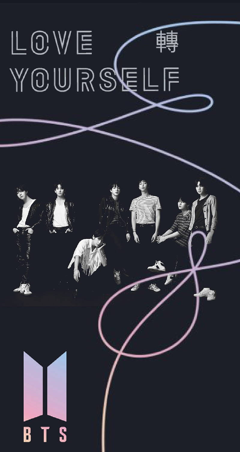 خلفية شعار أحب نفسك BTS