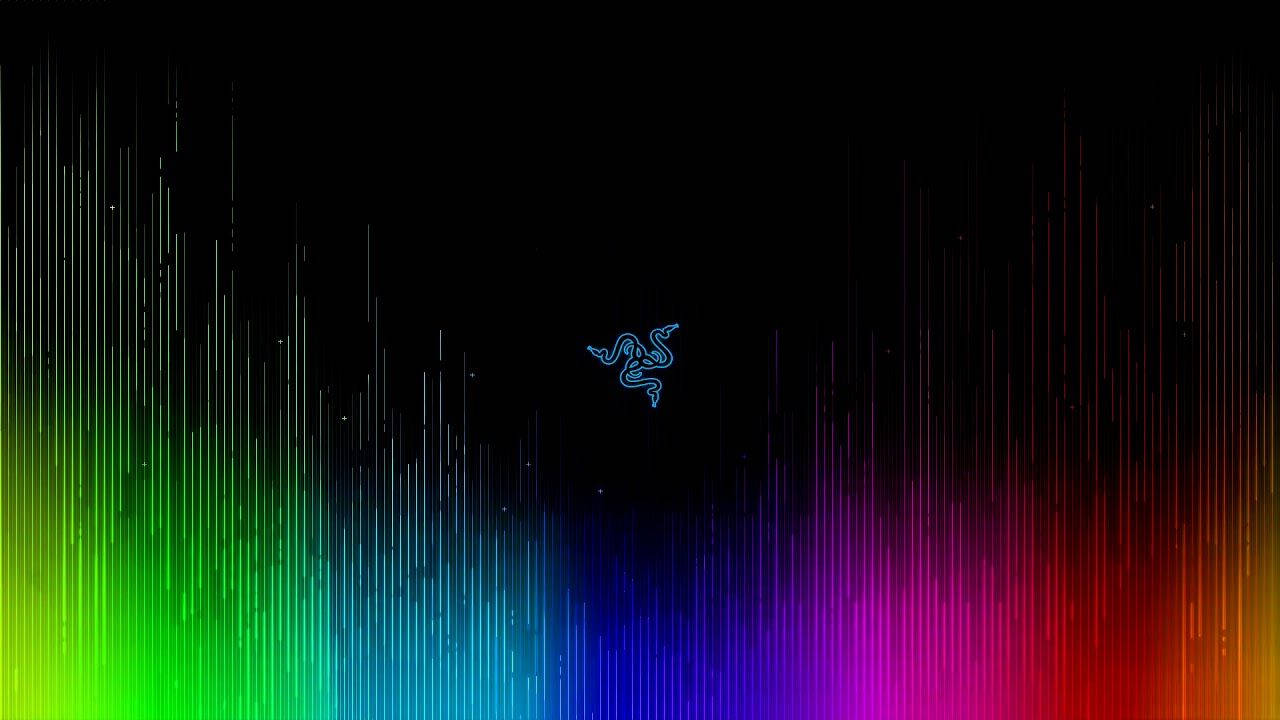 شعار رايزر الأزرق RGB 4K خلفية