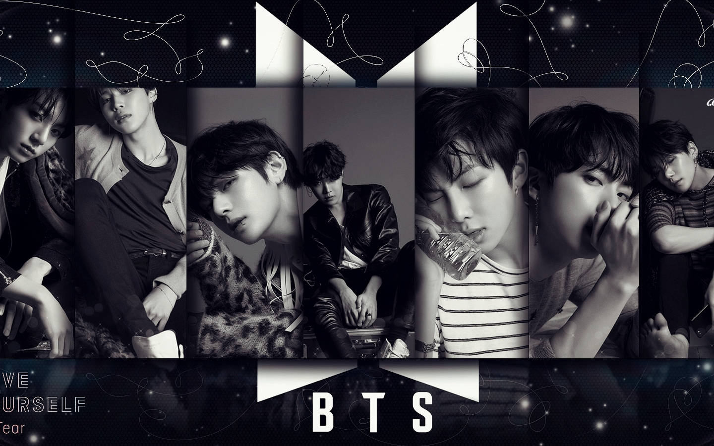 شعار فرقة BTS على ألبوم Love Yourself Tear خلفية