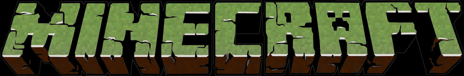 شعار ماينكرافت على شكل لافتة خلفية