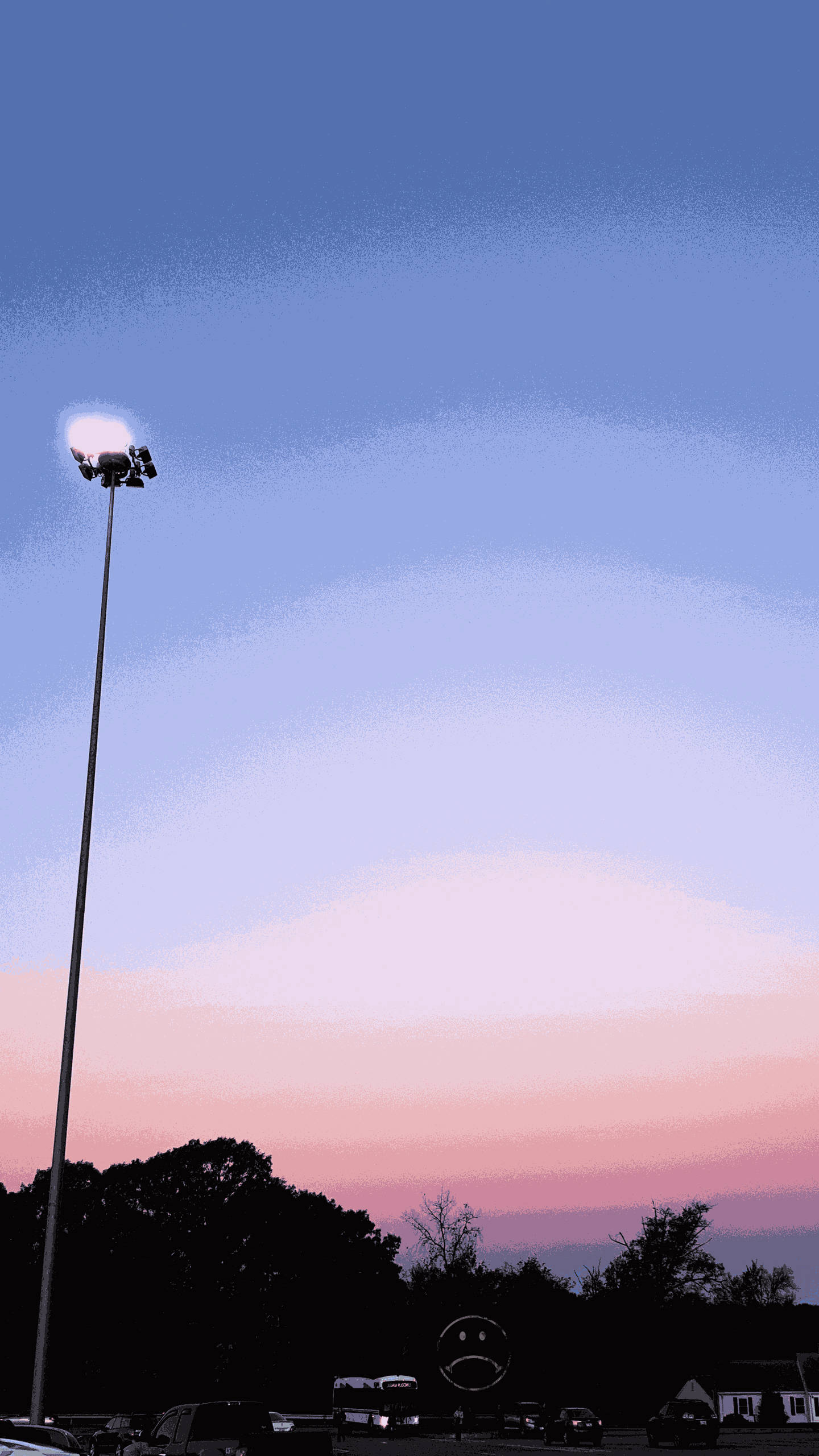 شوارع جمالية وردية لأيفون خلفية