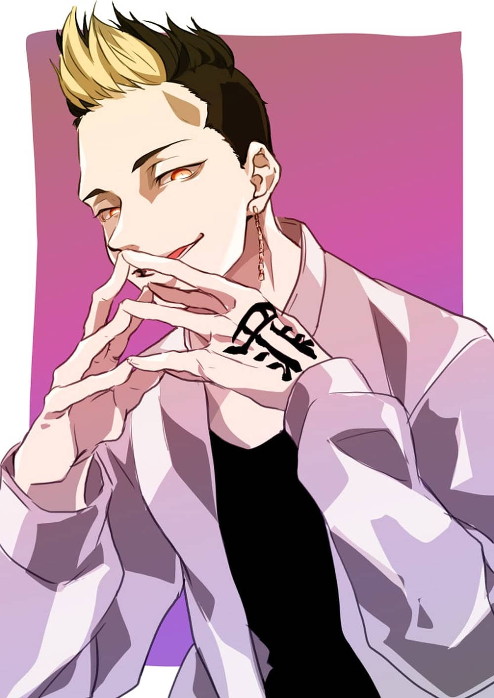 شوجي هانما خلفية وردية خلفية