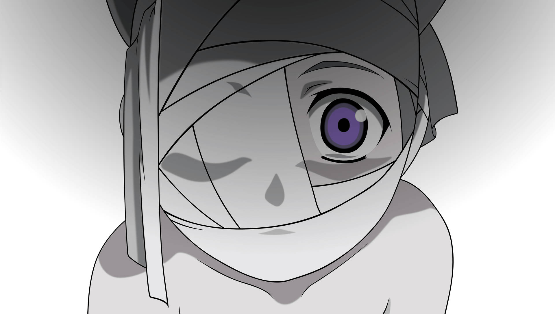صبي أنمي بضمادات على رأسه صورة شخصية رائعة — أنمي خلفية