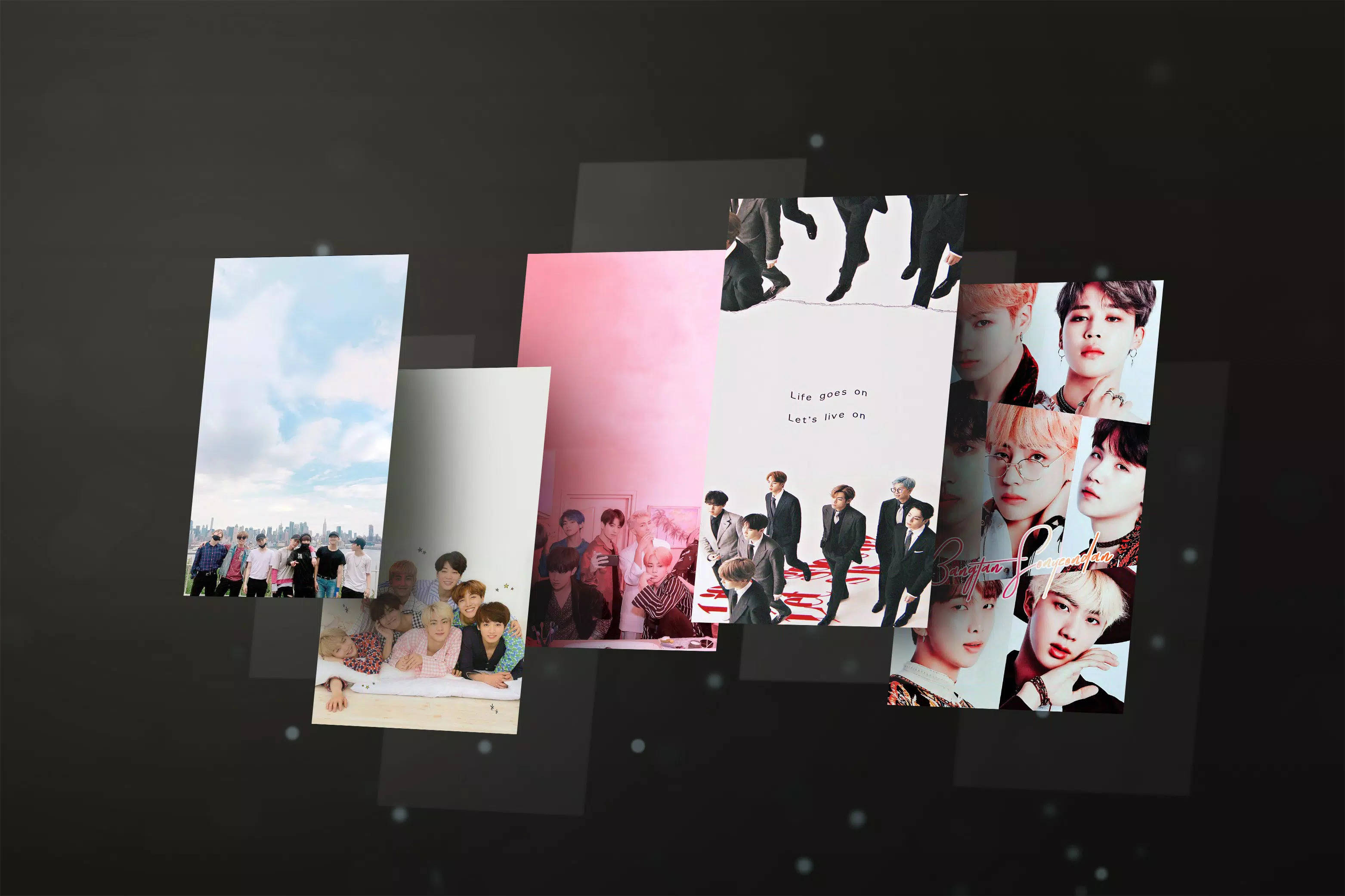 صور بورتريه لفرقة BTS Life Goes On خلفية