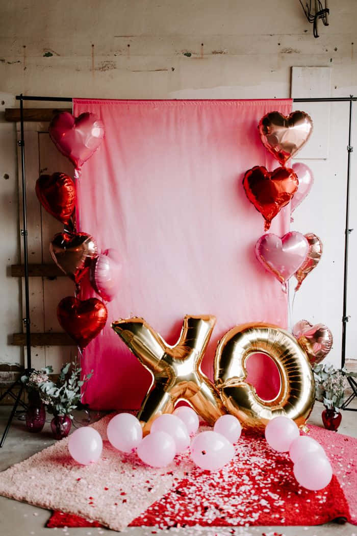 صور ديكور عيد الحب XO خلفية