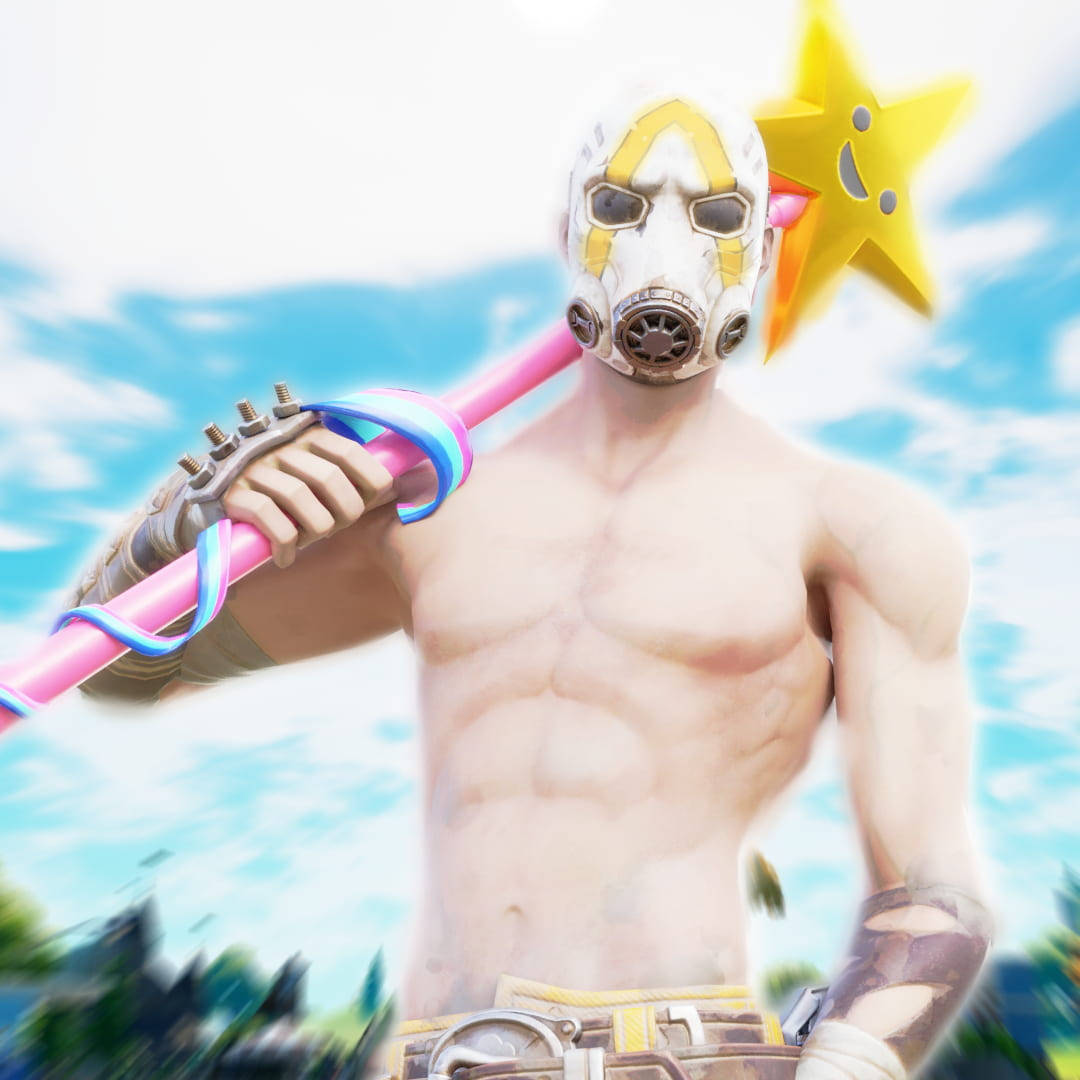 صورة شخصية فورتنايت للعصابة السيكو مع عصا النجمة خلفية