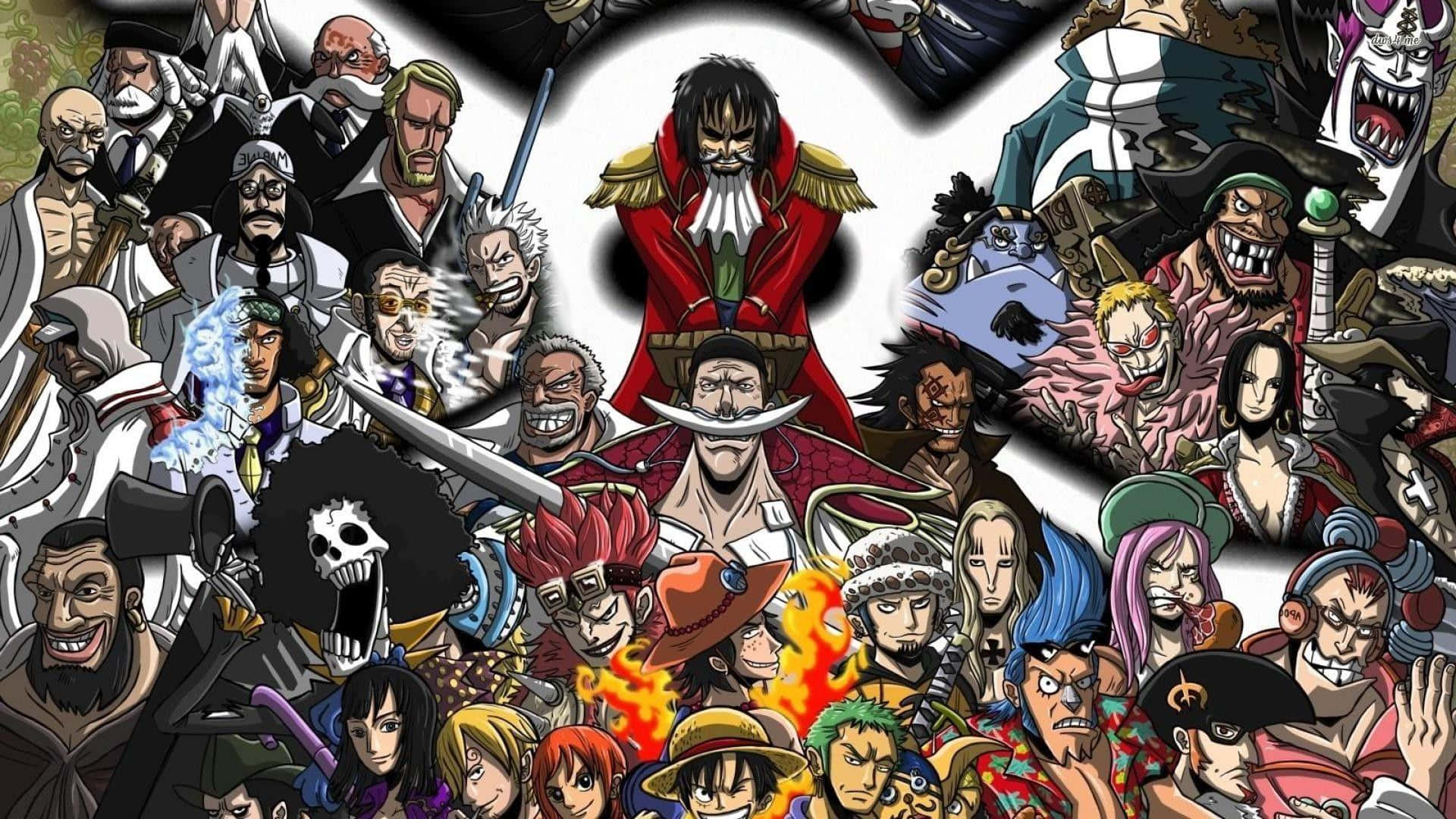 صورة قراصنة اللحية البيضاء من ون بيس خلفية