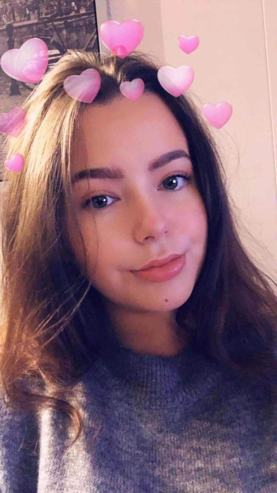 صورة قلوب سناب شات خلفية