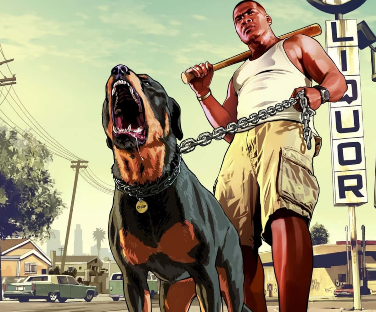 صورة كلب مخيف ورائع من GTA خلفية