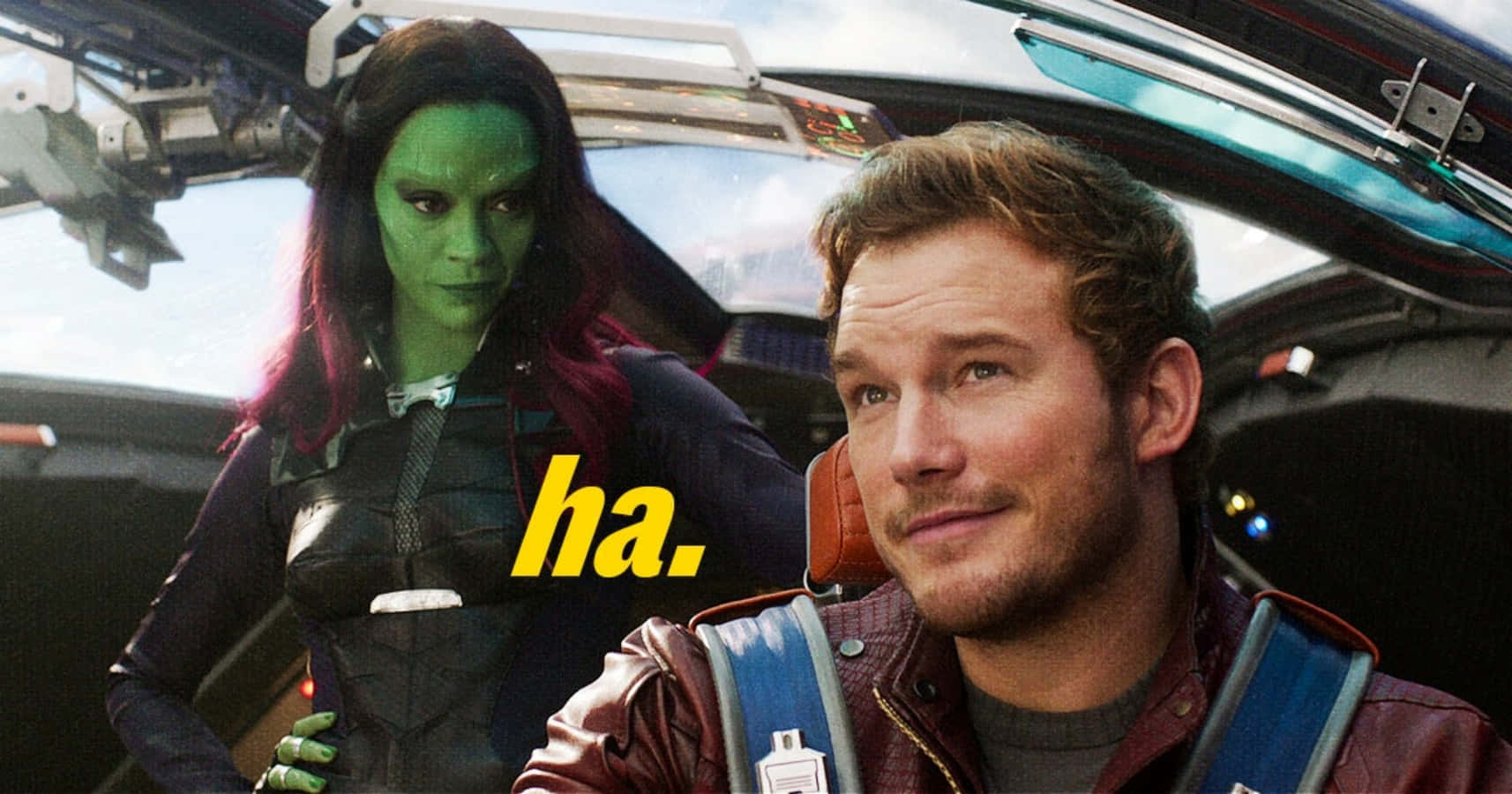 صورة مضحكة لـ Star-lord و Gamora من Marvel خلفية
