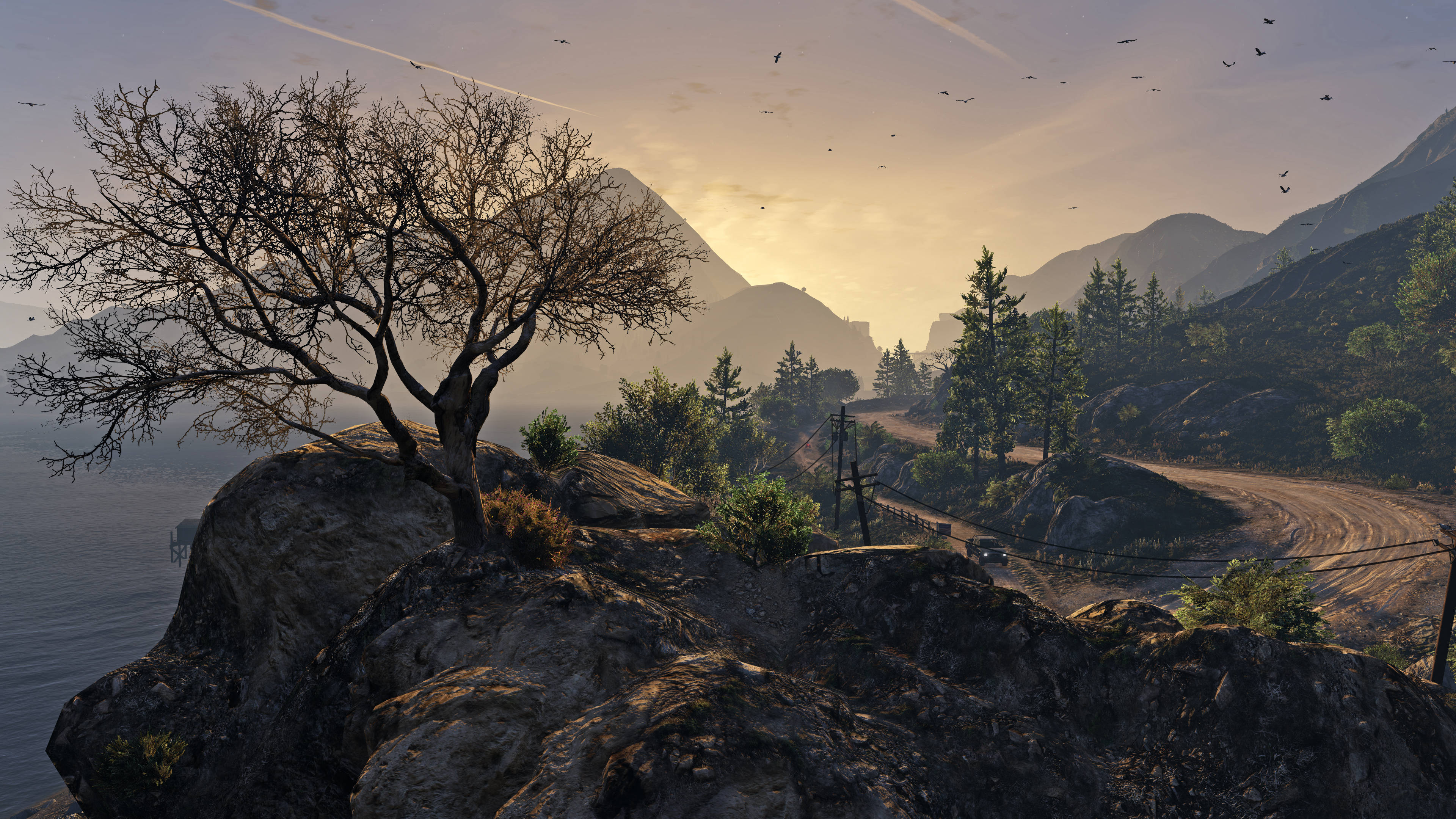 طريق جبلي رائع من GTA خلفية