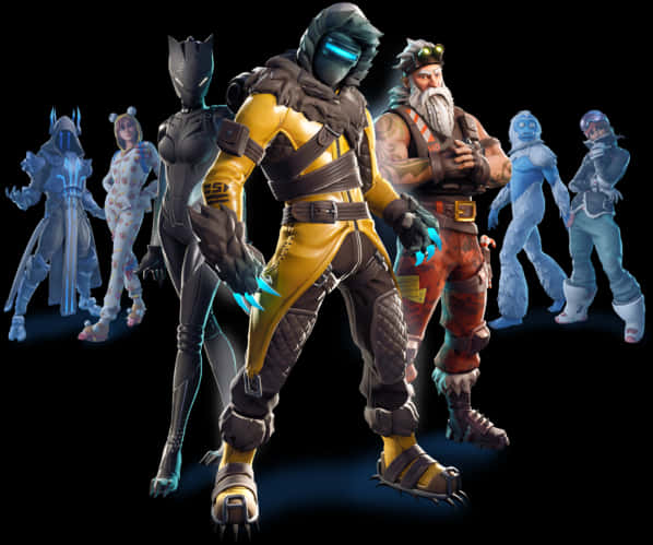 عرض شخصيات فورتنايت خلفية