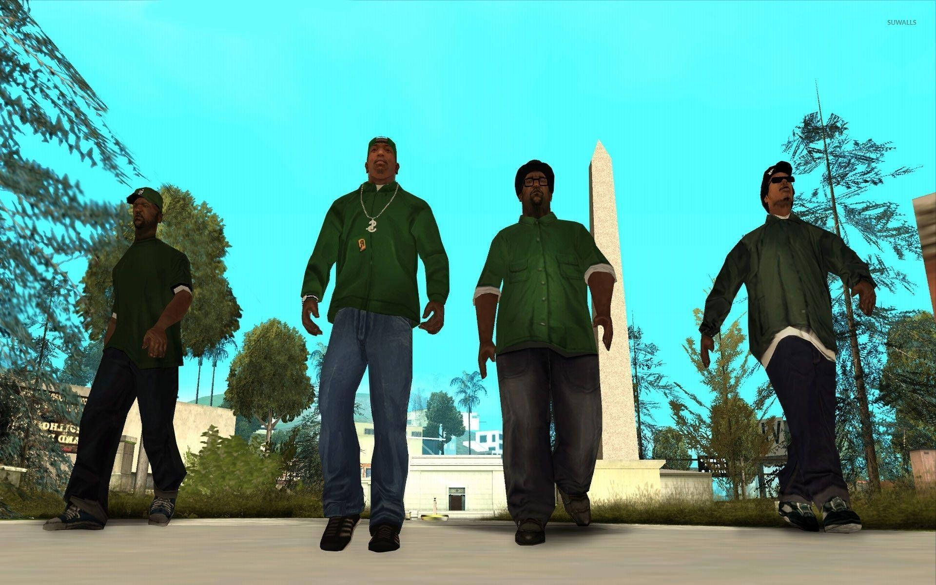 عصابة جروف ستريت من GTA SA بدقة 4K خلفية
