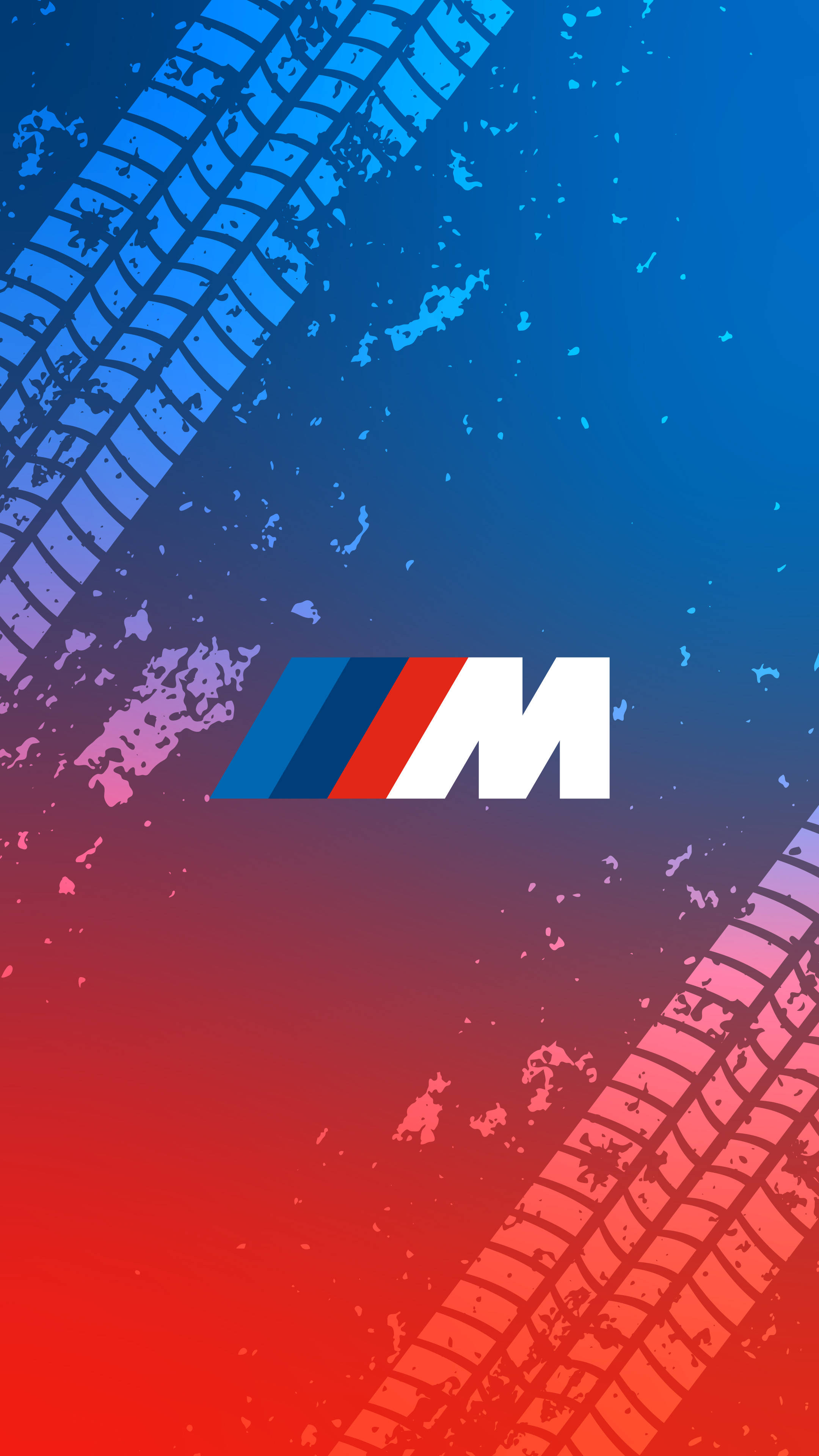علامات إطارات شعار BMW M خلفية